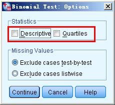 spss20.0二项式检验的操作方法和结果分析