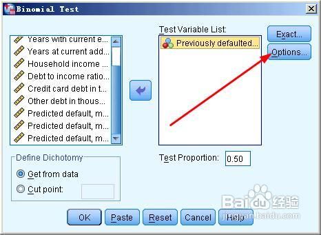 spss20.0二项式检验的操作方法和结果分析