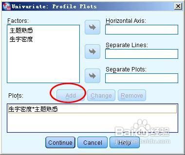 spss如何画出交互作用图
