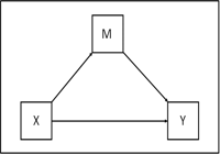 显变量模型  4a :  1 个中介变量 [基本中介] 