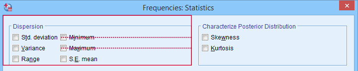 SPSS 中离散程度的度量