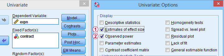 Observed Power In SPSS Glm