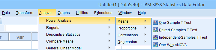 Power Analysis In SPSS 27