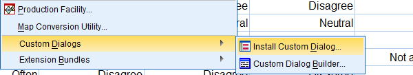 安装 SPSS 自定义对话框