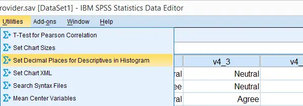 SPSS 菜单中的自定义对话框