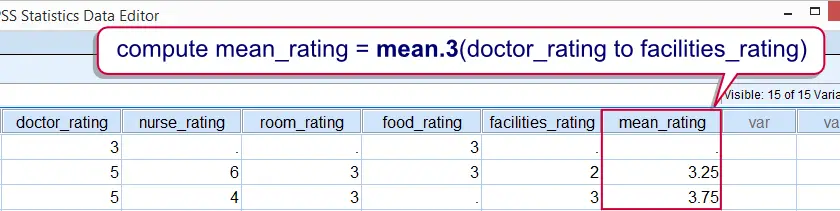 SPSS 由于点运算符导致的系统缺失